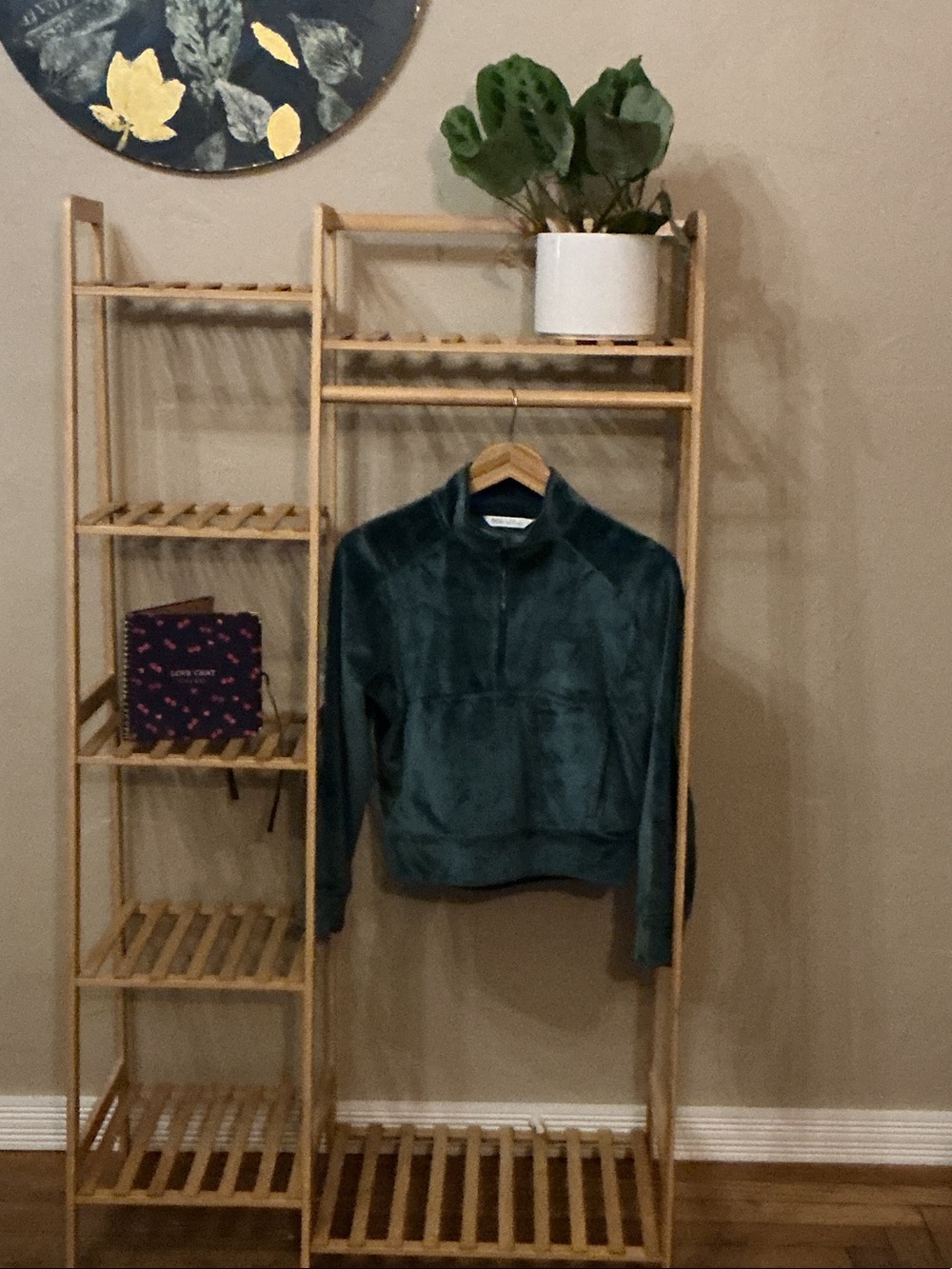 DSG Plush Quarter-Zip Jacket in Deep Green